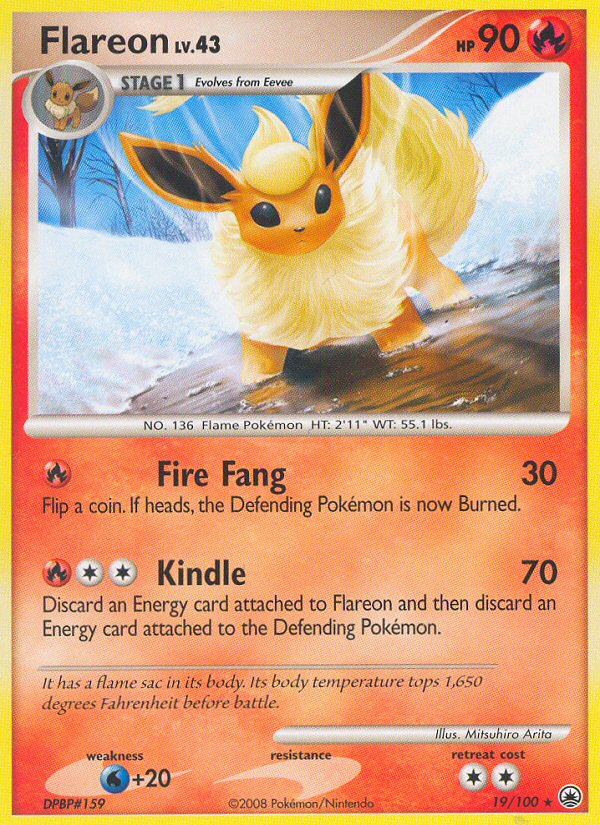 Flareon (19/100) [Diamond & Pearl: Majestic Dawn] | Gear Gaming Bentonville