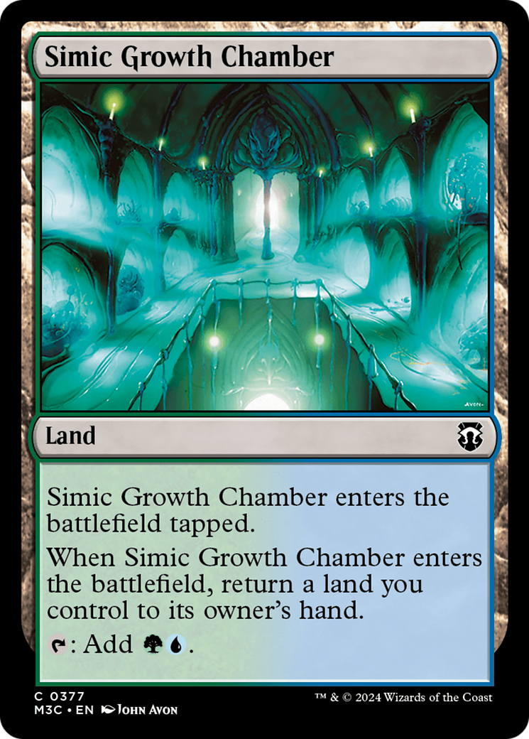 Simic Growth Chamber (Ripple Foil) [Modern Horizons 3 Commander] | Gear Gaming Bentonville