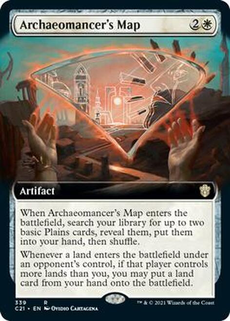 Archaeomancer's Map (Extended Art) [Commander 2021] | Gear Gaming Bentonville