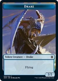 Drake // Goblin Construct Double-Sided Token [Zendikar Rising Tokens] | Gear Gaming Bentonville