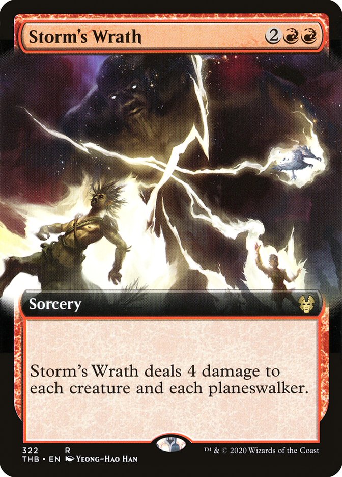 Storm's Wrath (Extended Art) [Theros Beyond Death] | Gear Gaming Bentonville