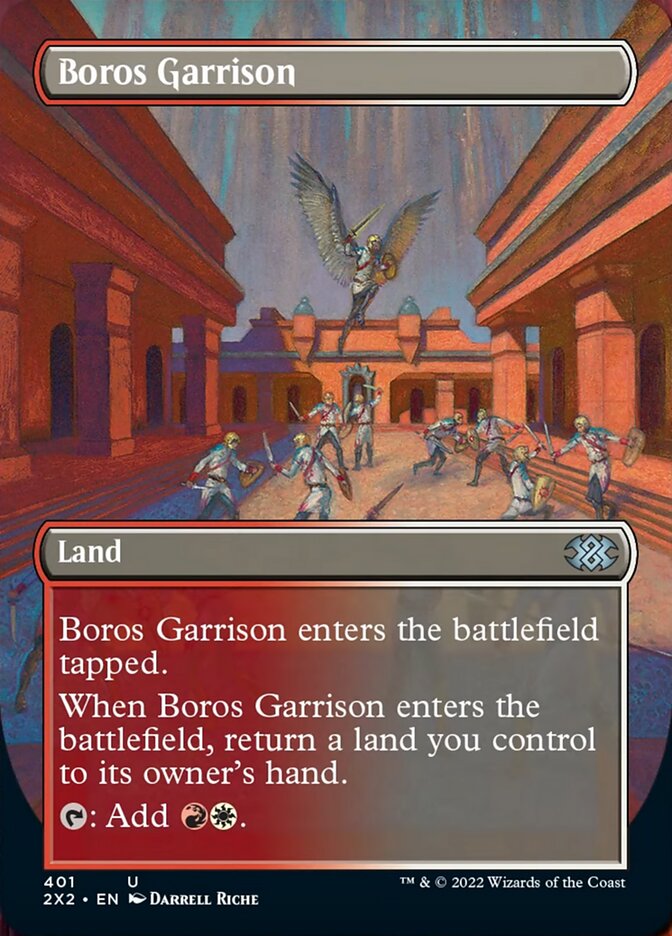 Boros Garrison (Borderless Alternate Art) [Double Masters 2022] | Gear Gaming Bentonville