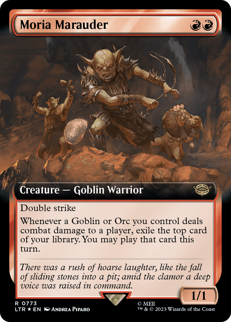 Moria Marauder (Extended Art) (Surge Foil) [The Lord of the Rings: Tales of Middle-Earth] | Gear Gaming Bentonville