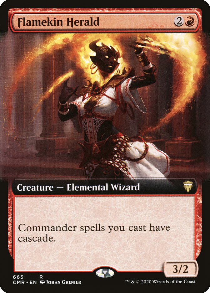 Flamekin Herald (Extended Art) [Commander Legends] | Gear Gaming Bentonville