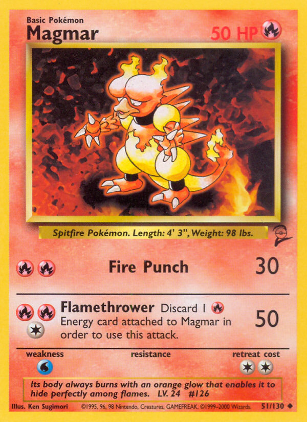 Magmar (51/130) [Base Set 2] | Gear Gaming Bentonville