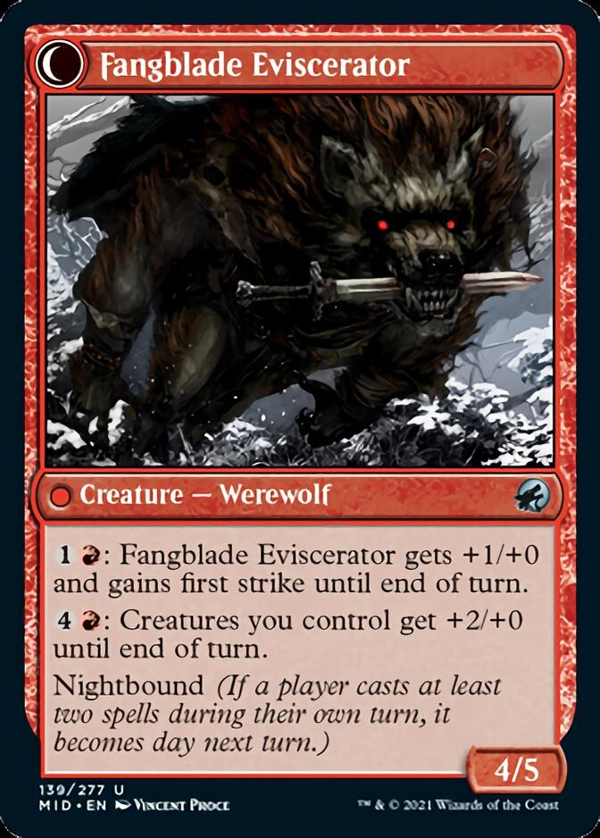 Fangblade Brigand // Fangblade Eviscerator [Innistrad: Midnight Hunt] | Gear Gaming Bentonville