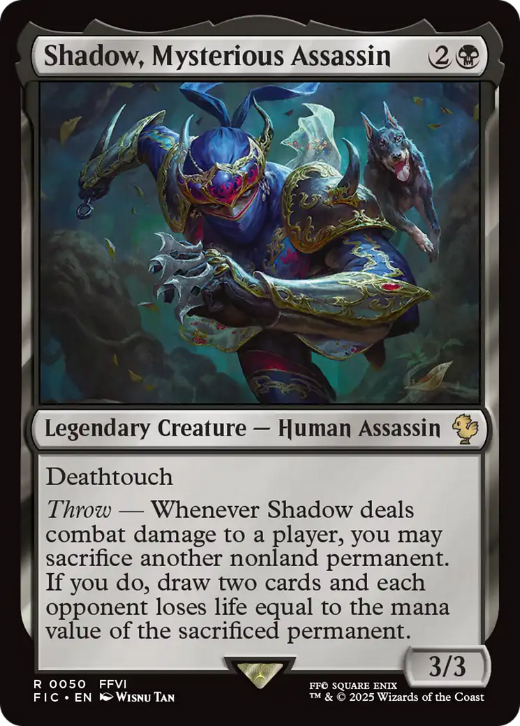 Shadow, Mysterious Assassin [FINAL FANTASY Commander] | Gear Gaming Bentonville