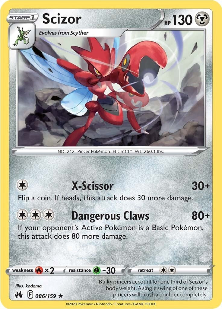 Scizor (086/159) [Sword & Shield: Crown Zenith] | Gear Gaming Bentonville