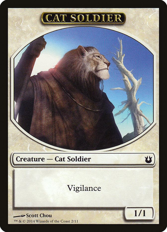 Cat Soldier Token [Born of the Gods Tokens] | Gear Gaming Bentonville