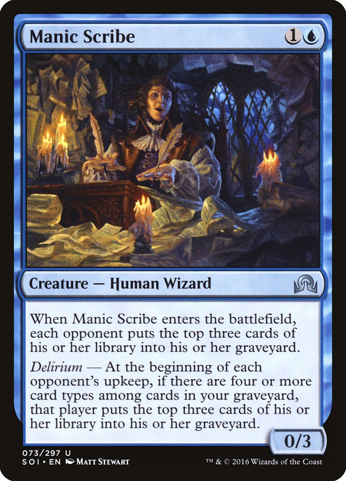 Manic Scribe [Shadows over Innistrad] | Gear Gaming Bentonville
