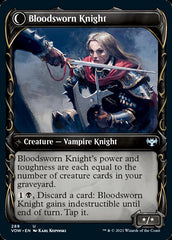 Bloodsworn Squire // Bloodsworn Knight (Showcase Fang Frame) [Innistrad: Crimson Vow] | Gear Gaming Bentonville