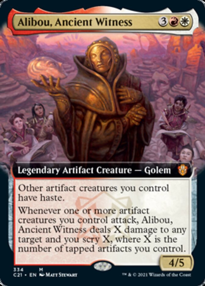 Alibou, Ancient Witness (Extended Art) [Commander 2021] | Gear Gaming Bentonville