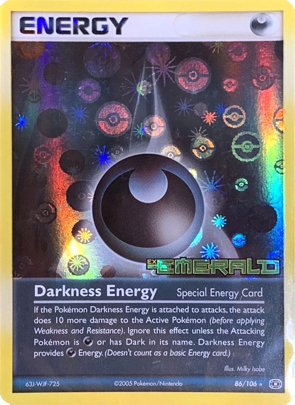 Darkness Energy (86/106) (Stamped) [EX: Emerald] | Gear Gaming Bentonville