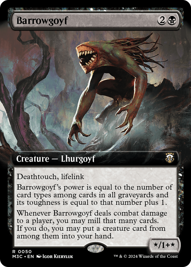 Barrowgoyf (Extended Art) [Modern Horizons 3 Commander] | Gear Gaming Bentonville