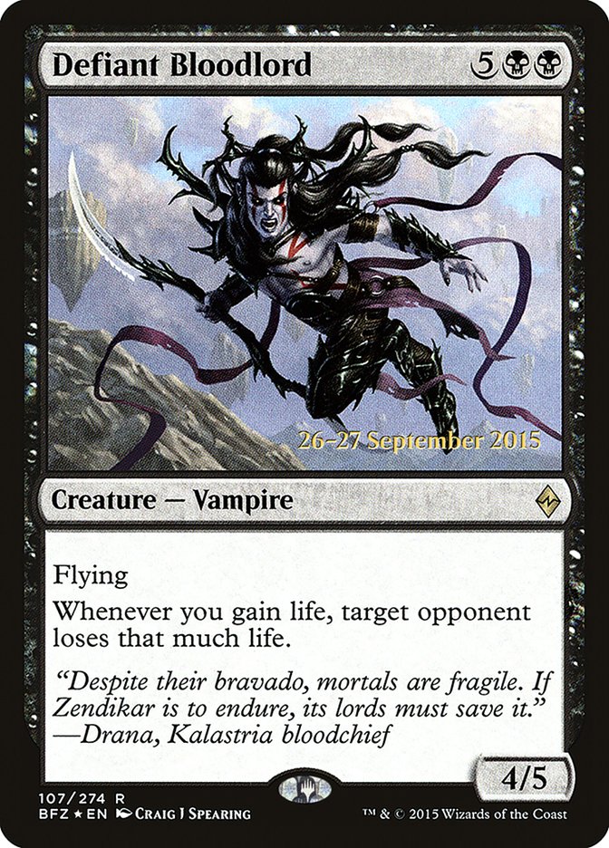 Defiant Bloodlord [Battle for Zendikar Prerelease Promos] | Gear Gaming Bentonville