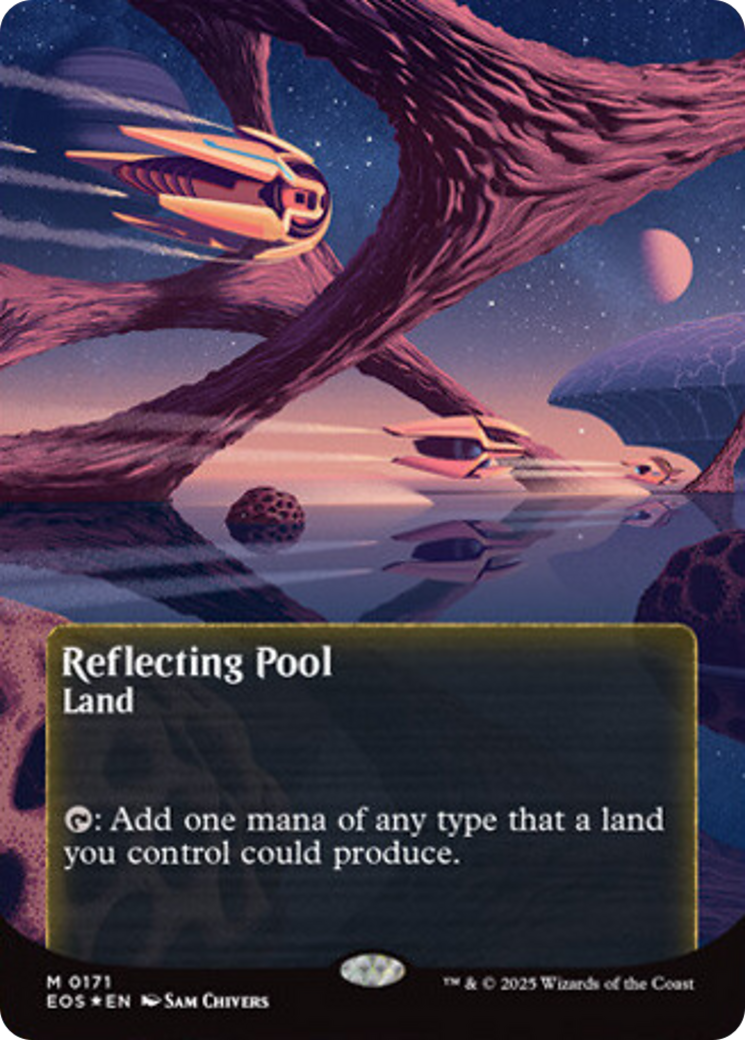Reflecting Pool (0171) (Borderless) (Galaxy Foil) [Edge of Eternities: Stellar Sights] | Gear Gaming Bentonville