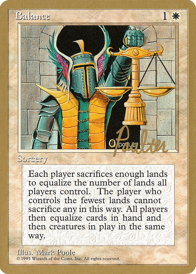 Balance (Preston Poulter) [Pro Tour Collector Set] | Gear Gaming Bentonville