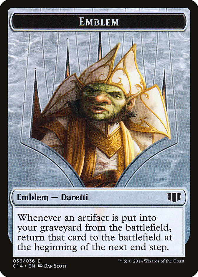 Daretti, Scrap Savant Emblem // Tuktuk the Returned Double-Sided Token [Commander 2014 Tokens] | Gear Gaming Bentonville