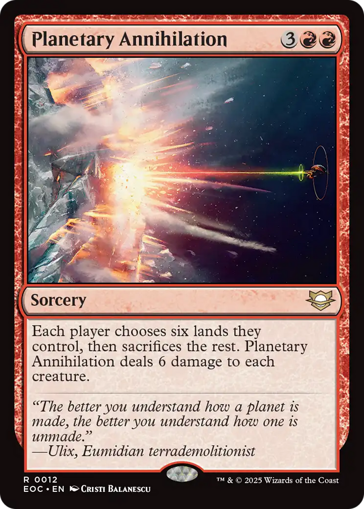 Planetary Annihilation [Edge of Eternities Commander] | Gear Gaming Bentonville