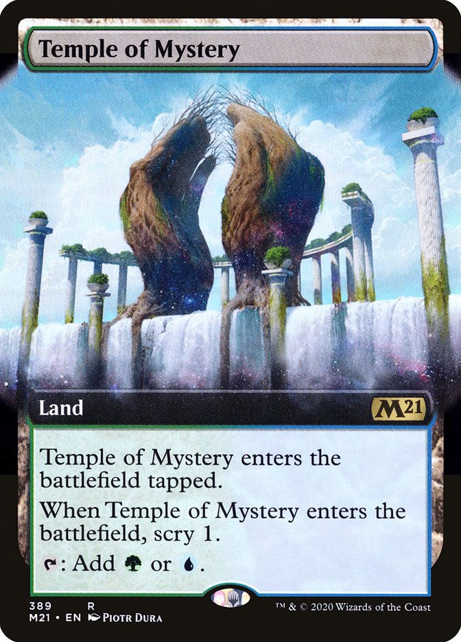 Temple of Mystery (Extended Art) [Core Set 2021] | Gear Gaming Bentonville