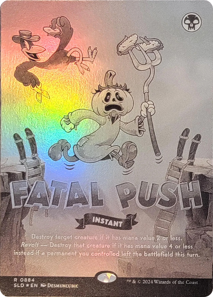 Fatal Push (0884) (Black & White Foil) [Secret Lair Drop Series] | Gear Gaming Bentonville