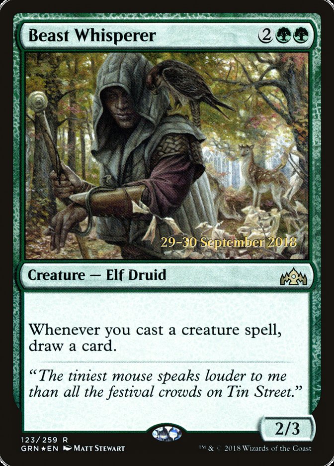 Beast Whisperer [Guilds of Ravnica Prerelease Promos] | Gear Gaming Bentonville