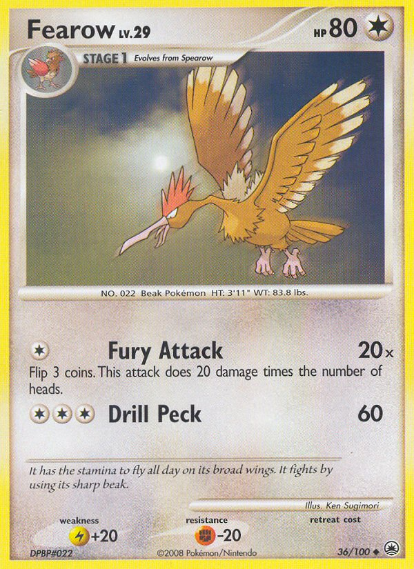 Fearow (36/100) [Diamond & Pearl: Majestic Dawn] | Gear Gaming Bentonville
