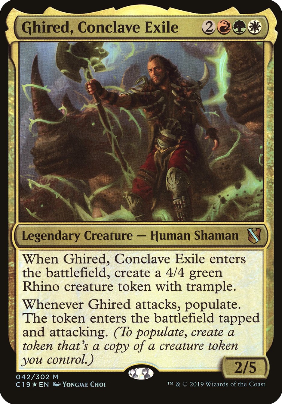 Ghired, Conclave Exile (Oversized) [Commander 2019 Oversized] | Gear Gaming Bentonville