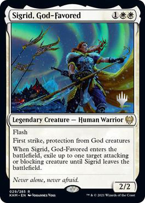 Sigrid, God-Favored (Promo Pack) [Kaldheim Promos] | Gear Gaming Bentonville