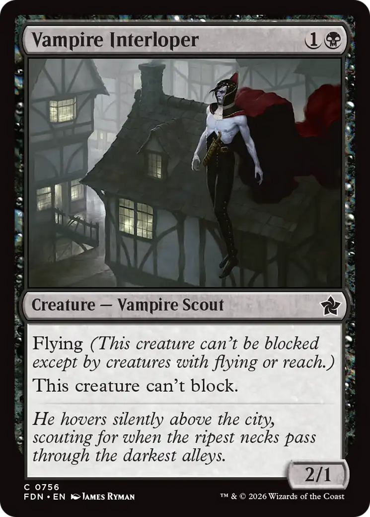 Vampire Interloper (0756) [Foundations] | Gear Gaming Bentonville