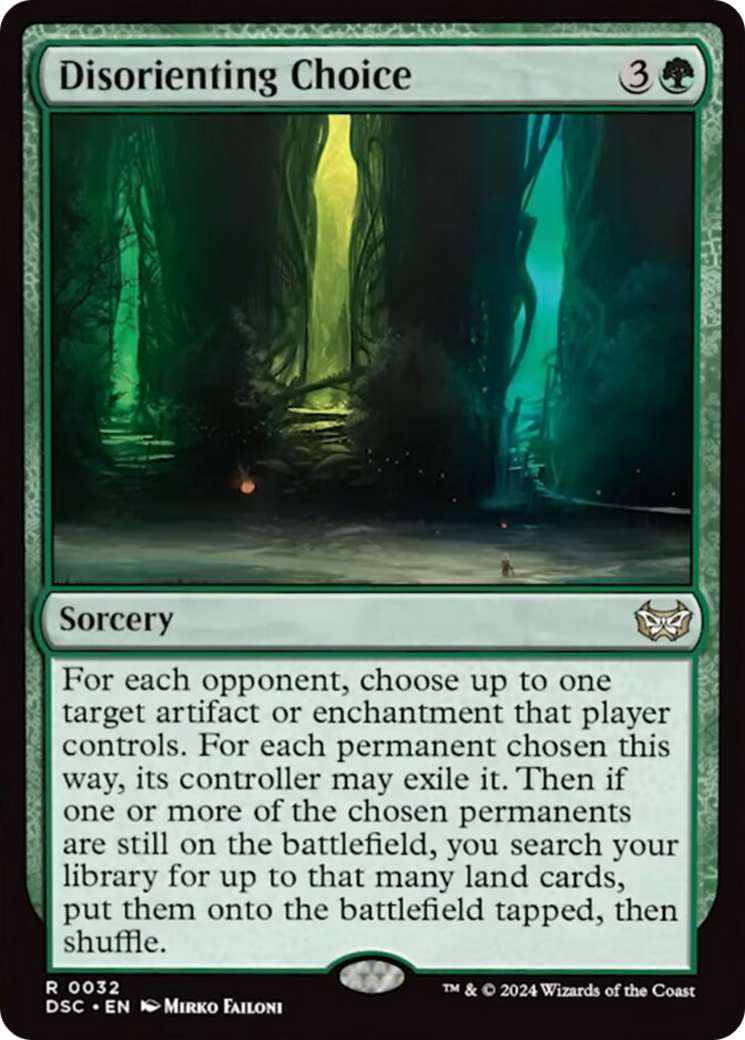 Disorienting Choice (Extended Art) [Duskmourn: House of Horror Commander] | Gear Gaming Bentonville