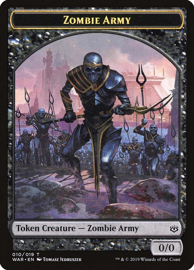 Zombie Army Token (010/019) [War of the Spark Tokens] | Gear Gaming Bentonville