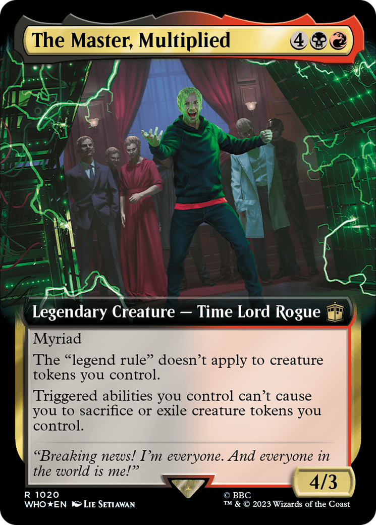 The Master, Multiplied (Extended Art) (Surge Foil) [Doctor Who] | Gear Gaming Bentonville