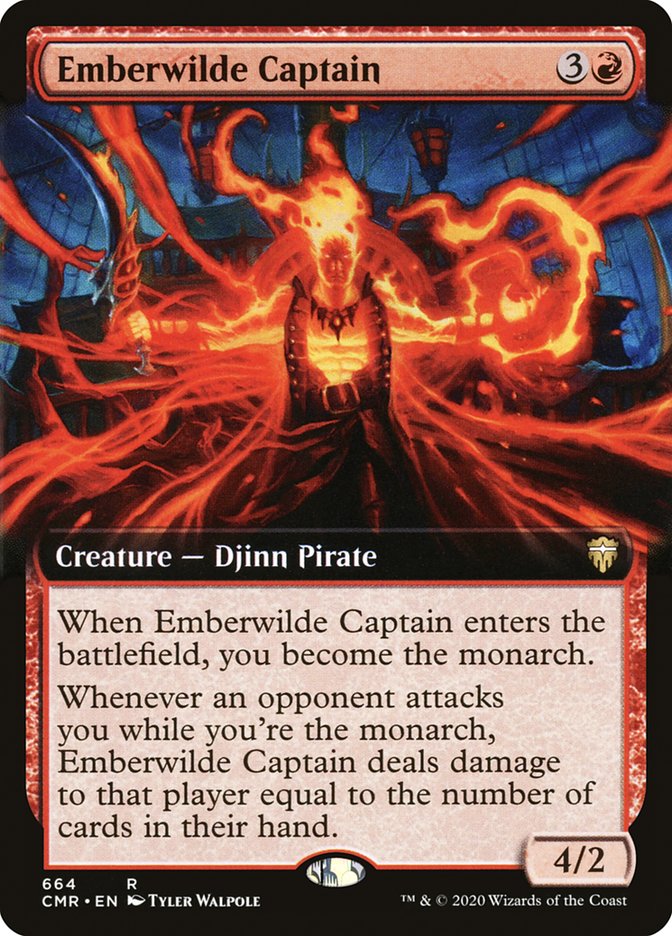 Emberwilde Captain (Extended Art) [Commander Legends] | Gear Gaming Bentonville