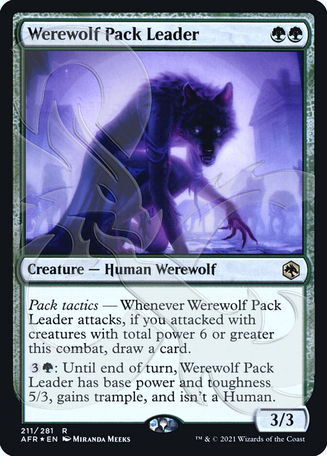 Werewolf Pack Leader (Ampersand Promo) [Dungeons & Dragons: Adventures in the Forgotten Realms Promos] | Gear Gaming Bentonville