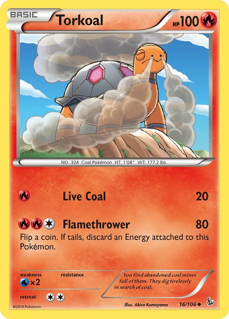 Torkoal (16/106) [XY: Flashfire] | Gear Gaming Bentonville