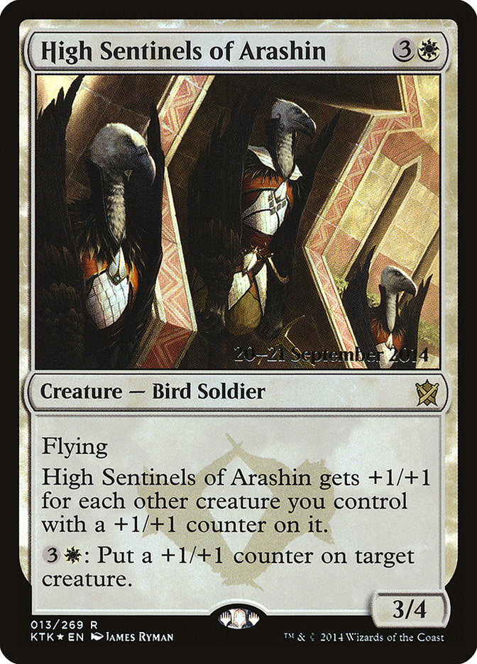 High Sentinels of Arashin [Khans of Tarkir Prerelease Promos] | Gear Gaming Bentonville