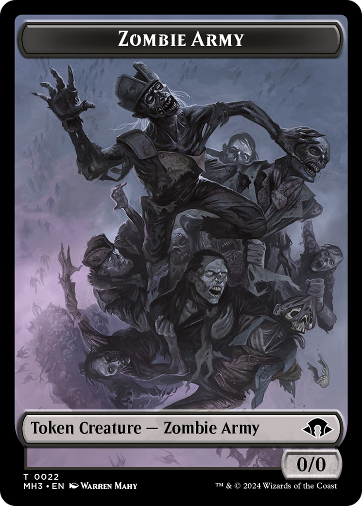 Servo // Zombie Army Double-Sided Token [Modern Horizons 3 Tokens] | Gear Gaming Bentonville