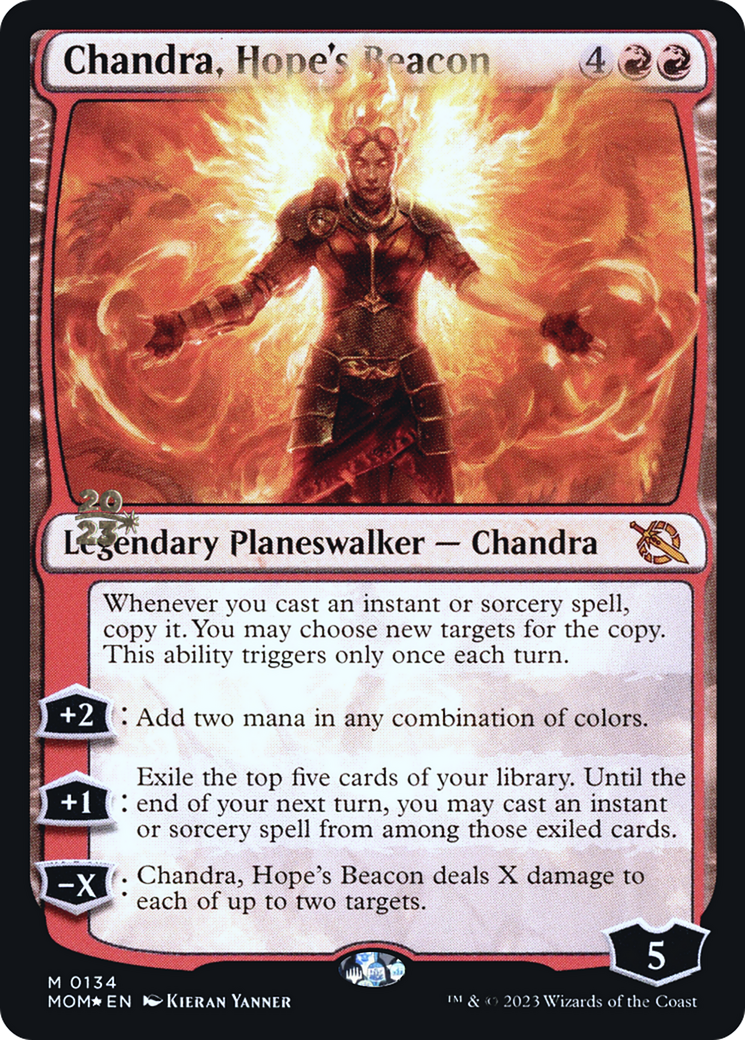 Chandra, Hope's Beacon [March of the Machine Prerelease Promos] | Gear Gaming Bentonville