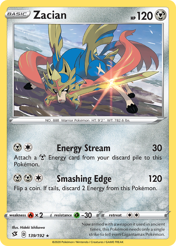 Zacian (139/192) [Sword & Shield: Rebel Clash] | Gear Gaming Bentonville