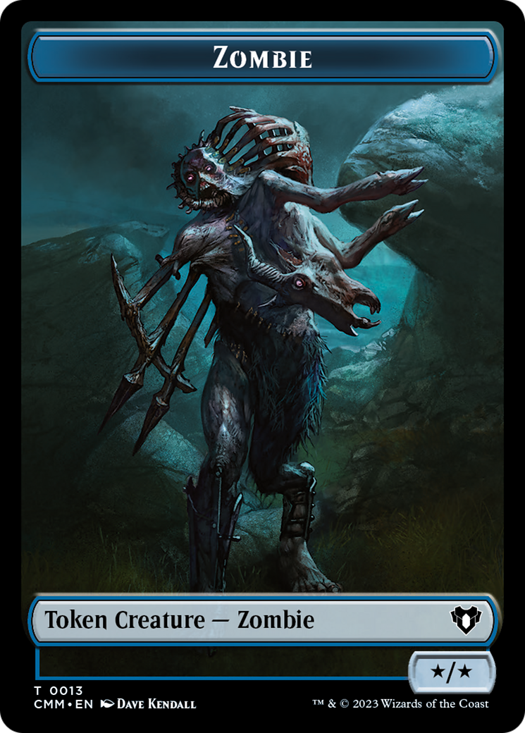 Zombie Token (13) [Commander Masters Tokens] | Gear Gaming Bentonville