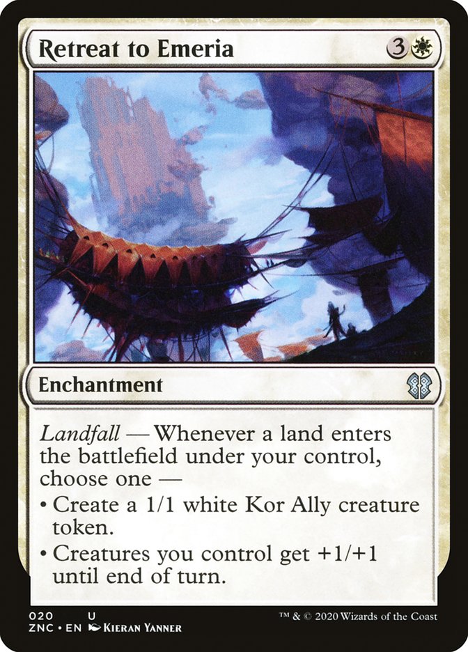 Retreat to Emeria [Zendikar Rising Commander] | Gear Gaming Bentonville