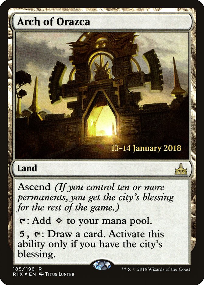 Arch of Orazca [Rivals of Ixalan Prerelease Promos] | Gear Gaming Bentonville