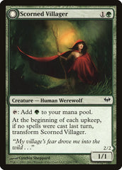 Scorned Villager // Moonscarred Werewolf [Dark Ascension] | Gear Gaming Bentonville
