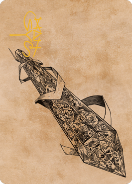 Stonespeaker Crystal Art Card (Gold-Stamped Signature) [Commander Legends: Battle for Baldur's Gate Art Series] | Gear Gaming Bentonville
