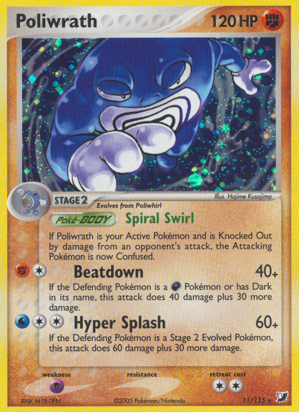 Poliwrath (11/115) [EX: Unseen Forces] | Gear Gaming Bentonville