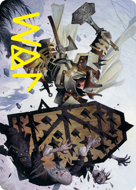 Estwald Shieldbasher Art Card (Gold-Stamped Signature) [Innistrad: Crimson Vow Art Series] | Gear Gaming Bentonville
