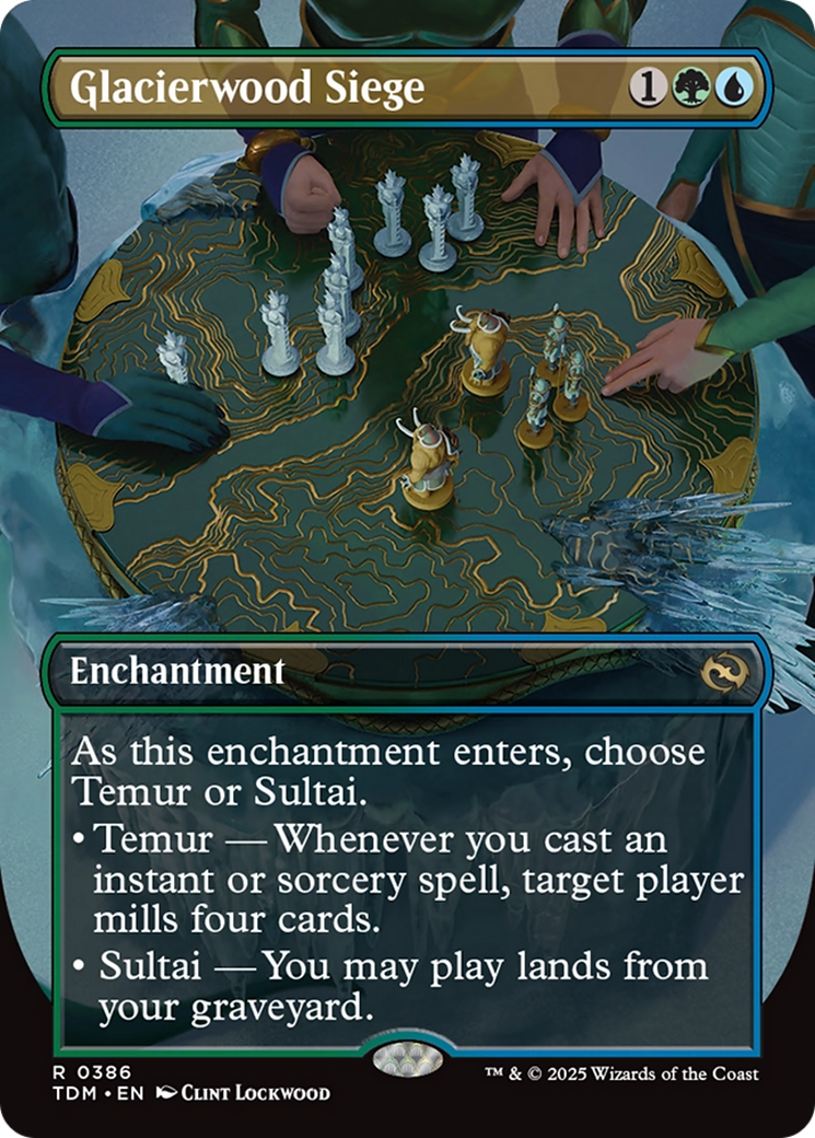 Glacierwood Siege (Borderless) [Tarkir: Dragonstorm] | Gear Gaming Bentonville