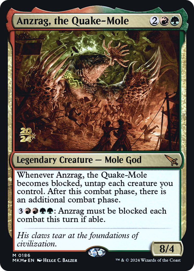 Anzrag, the Quake-Mole [Murders at Karlov Manor Prerelease Promos] | Gear Gaming Bentonville