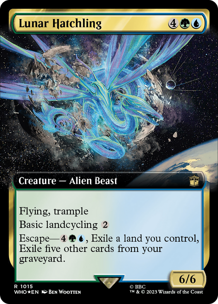 Lunar Hatchling (Extended Art) (Surge Foil) [Doctor Who] | Gear Gaming Bentonville